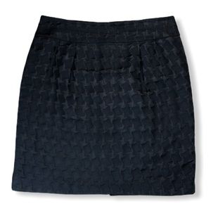 Black Pencil Skirt, Houndstooth